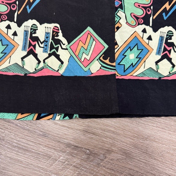 Vintage BB Studio Neon Aztec Patterned Pencil Skirt - Picture 9 of 11